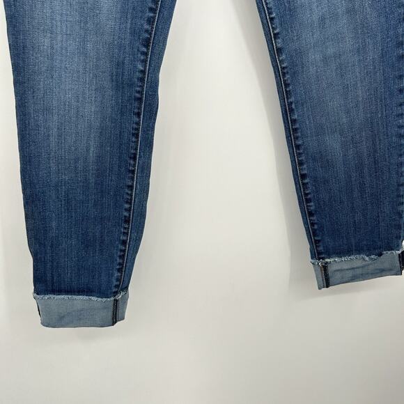 Kut From The Kloth Ankle Straight Leg Cuffed Jeans Size 6 - Picture 3 of 8